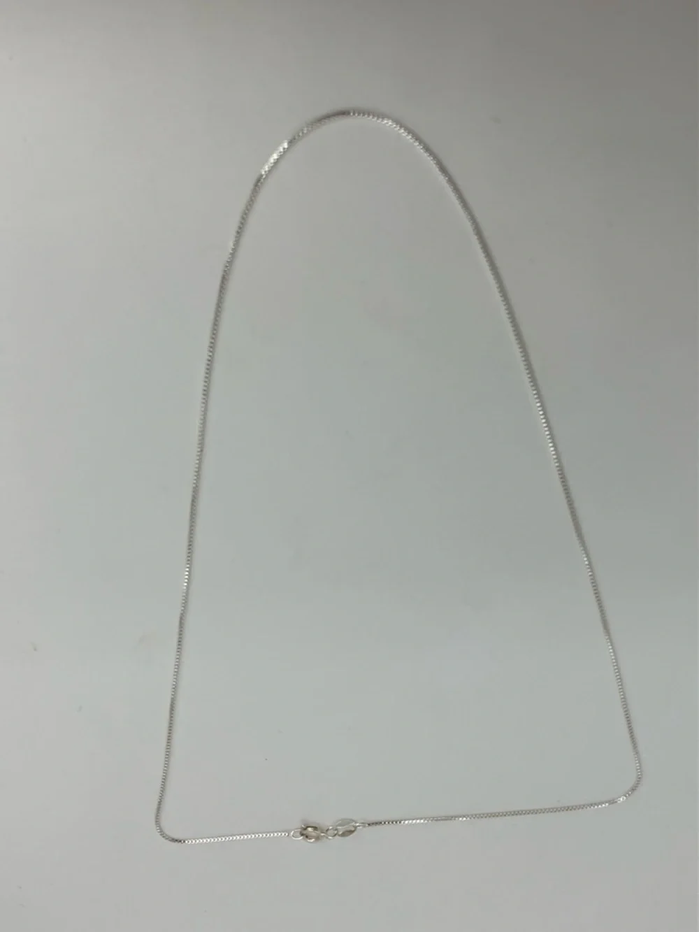 Vtg Sterling Silver Box Link Chain Necklace | 925 IBB - Picture 3 of 6